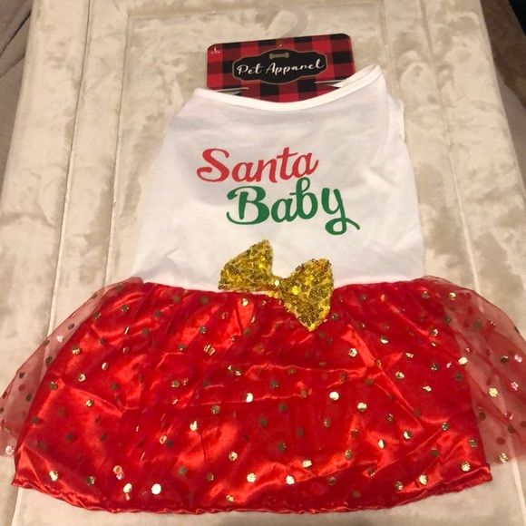 Santa Baby Dress Size Large - Picture 1 of 3